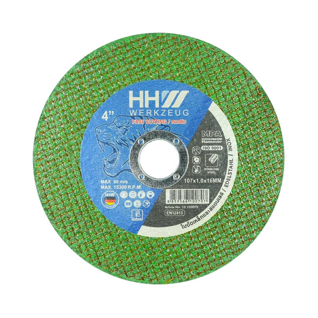 ใบตัดสแตนเลส 4" WERKZEUG
