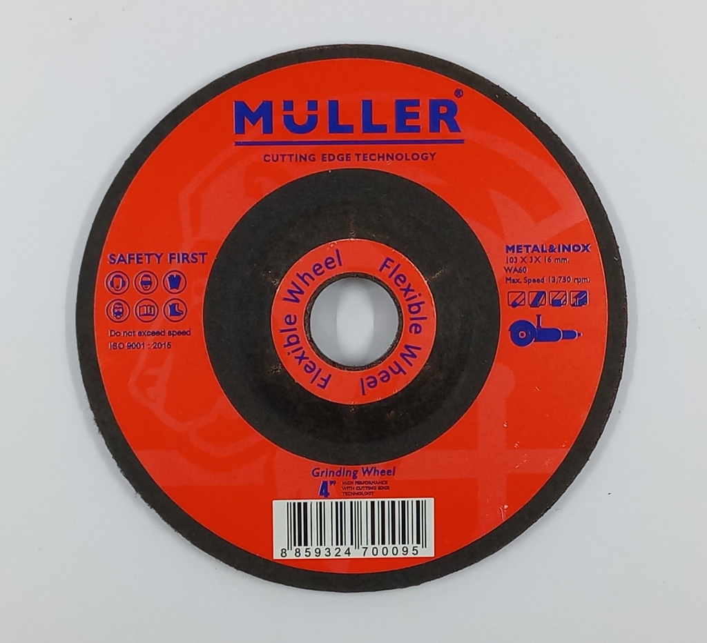 ใบเจียร์บาง 4" MULLER