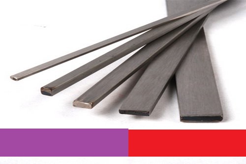[bari0036] เหล็กแบน2 1/2"x4.5ม่วงแดง ▃