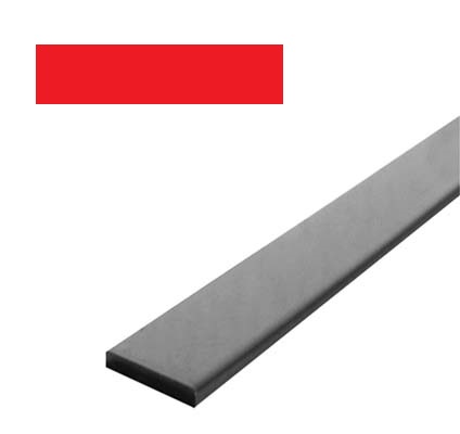 [bari0090] แบนรีด 5/8" x 4 มม. แดง ▃