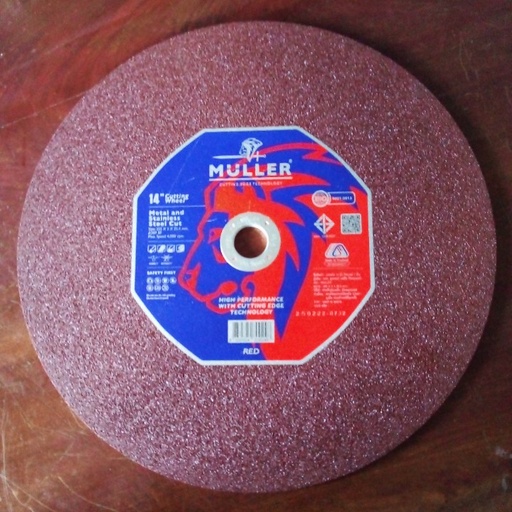 [cuts0037] ใบตัด14"มอก.MULLER แดง