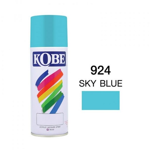 [colr0082] สีสเปรย์KOBE#0924 ฟ้าอ่อน