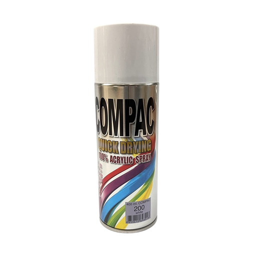 [colr0062] สีสเปย์ compac # 200 ขาว