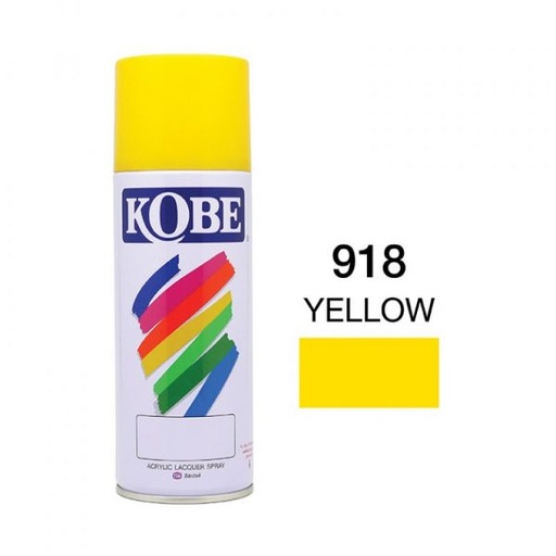 [colr0081] สีสเปรย์KOBE#0918 เหลือง