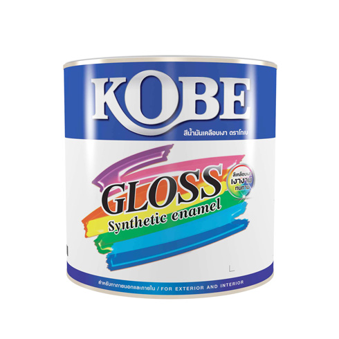 [colr0147] สีเคลือบเงาTOAโกเบ500ขาว