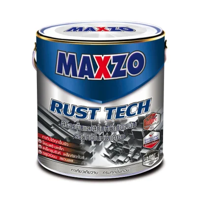 [colr0111] สีเคลือบเงาMAXZO8400 สีเทาด้าน 1/4 v