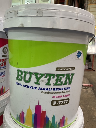 [colr0050] สีรองพื้นปูนอะคริลิคปูนใหม่-ปูนเก่าBUYTEN#P-7777(ถังใหญ๋)