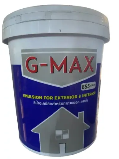 [colr0028] GMAX สีน้ำภายในนอก 855 (ถังฟ้าใหญ่) 17.5ล.