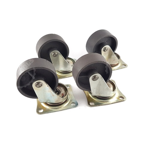 [lock0140] ล้อเหล็กชุด (แป้น) 2 1/2" (4ลูก)